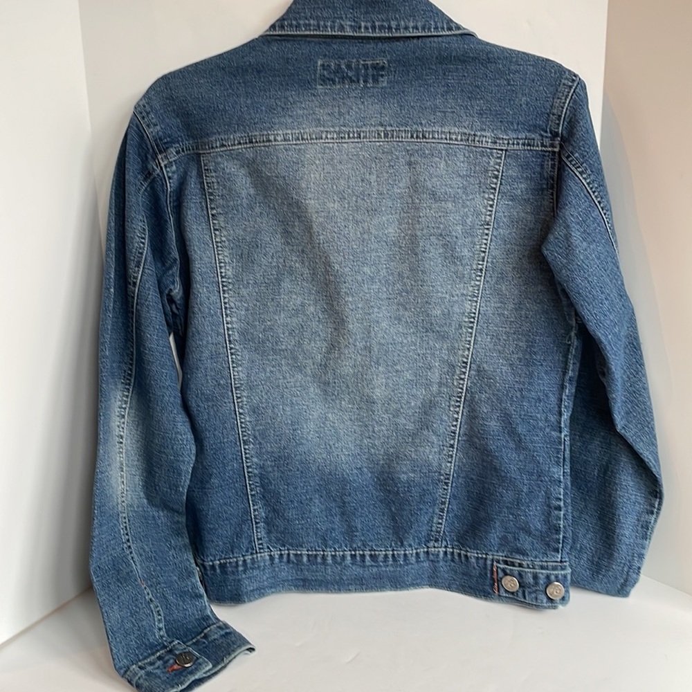 Formule’ Collection Button Front Zip Pocket Denim… - image 8